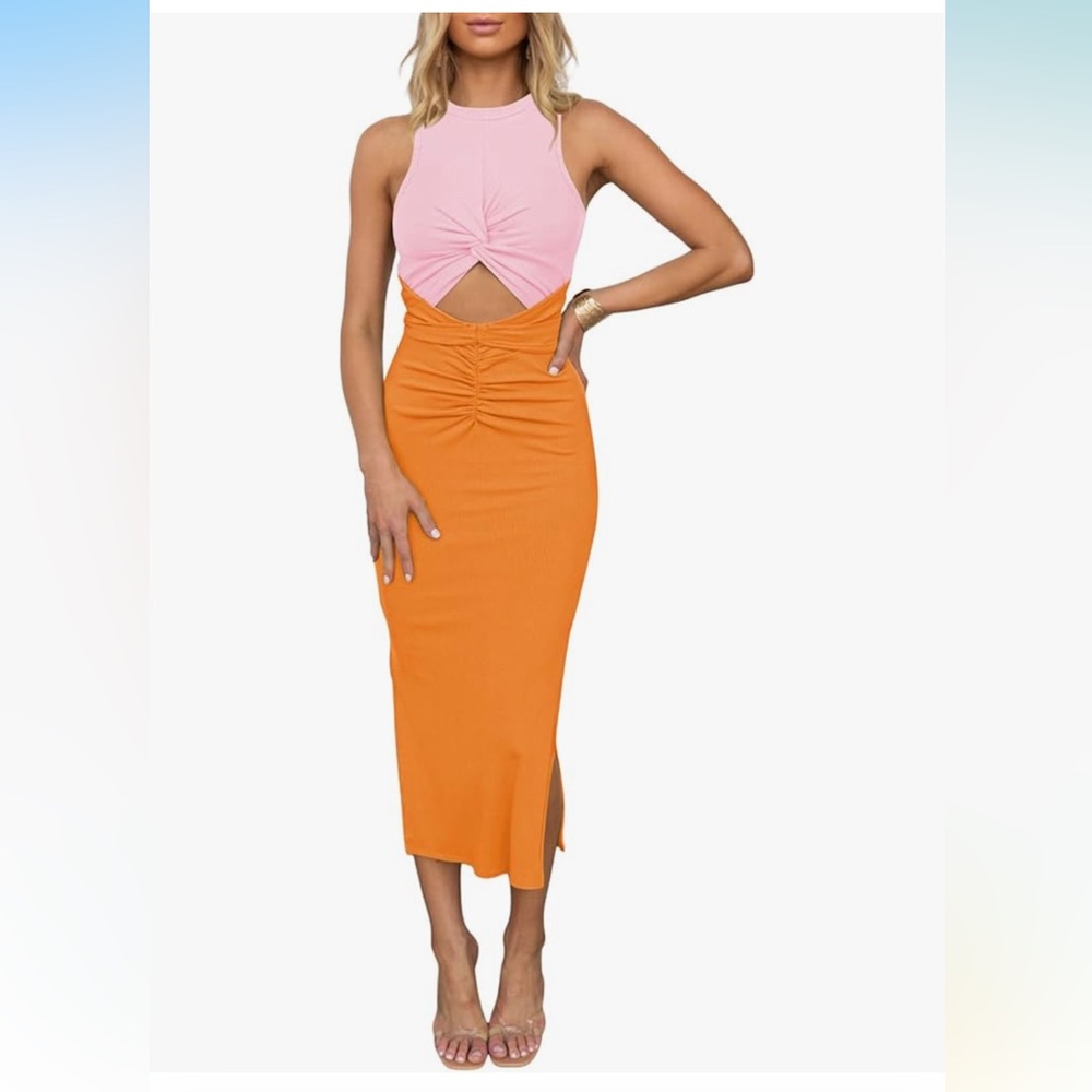 Amazon Pink and Orange Women's Dress
